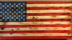 Medium Wooden Rustic American Flag (13 in X 24.75 in) image 1